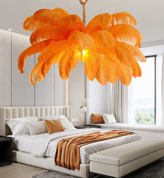 Modern Creative Feather Chandelier