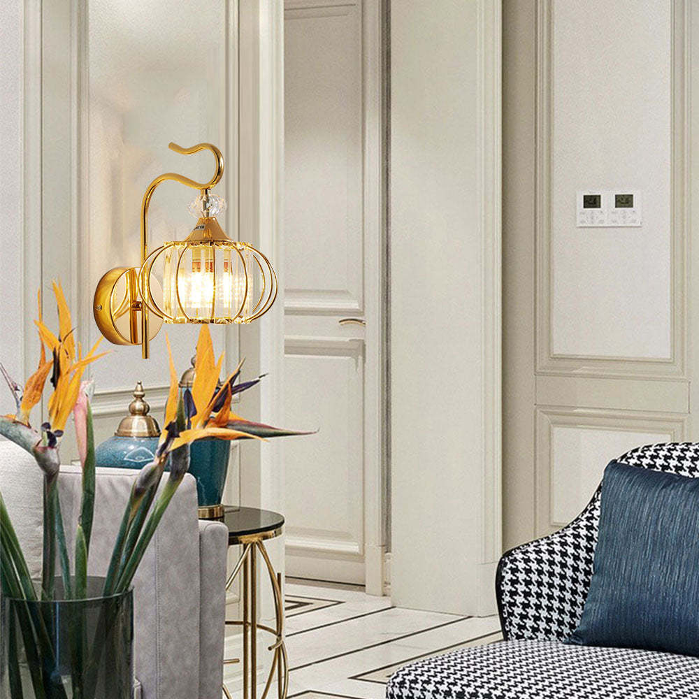 Bedroom Bedside Crystal Wall Lamp Living Room Wall Lamp