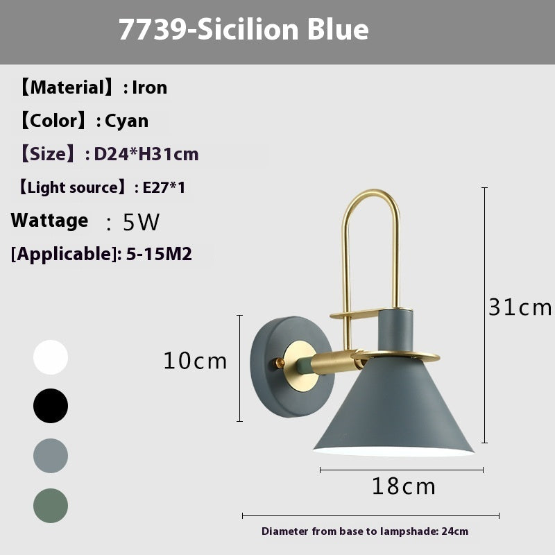 Bedside Wall Lamp Led Wall Lamp Modern Minimalist Stair Aisle Bedroom Light Engineering Wall Lamp