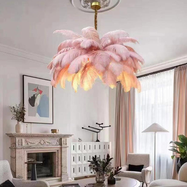 Modern Creative Feather Chandelier