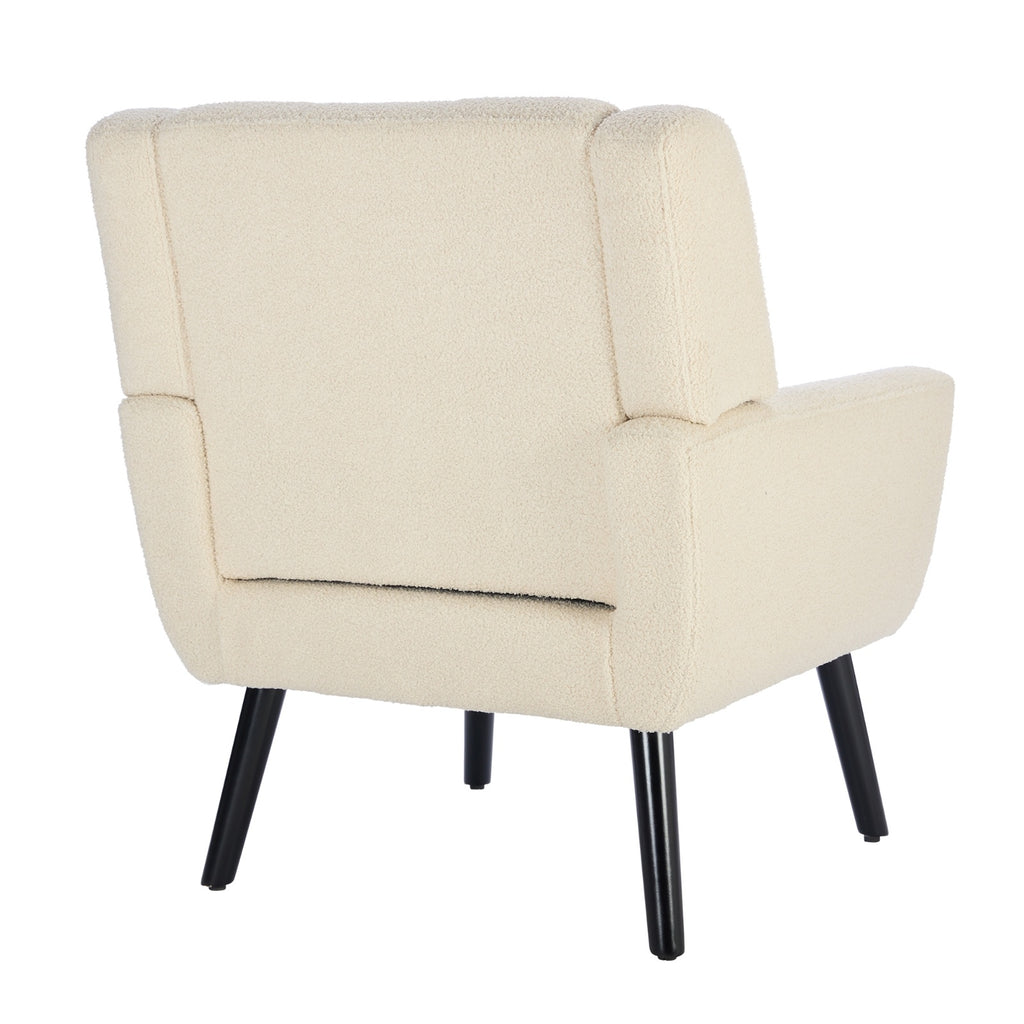 Modern Soft Teddy Material Ergonomics Accent Chair Living Room Chair Bedroom Chair Home Chair With B