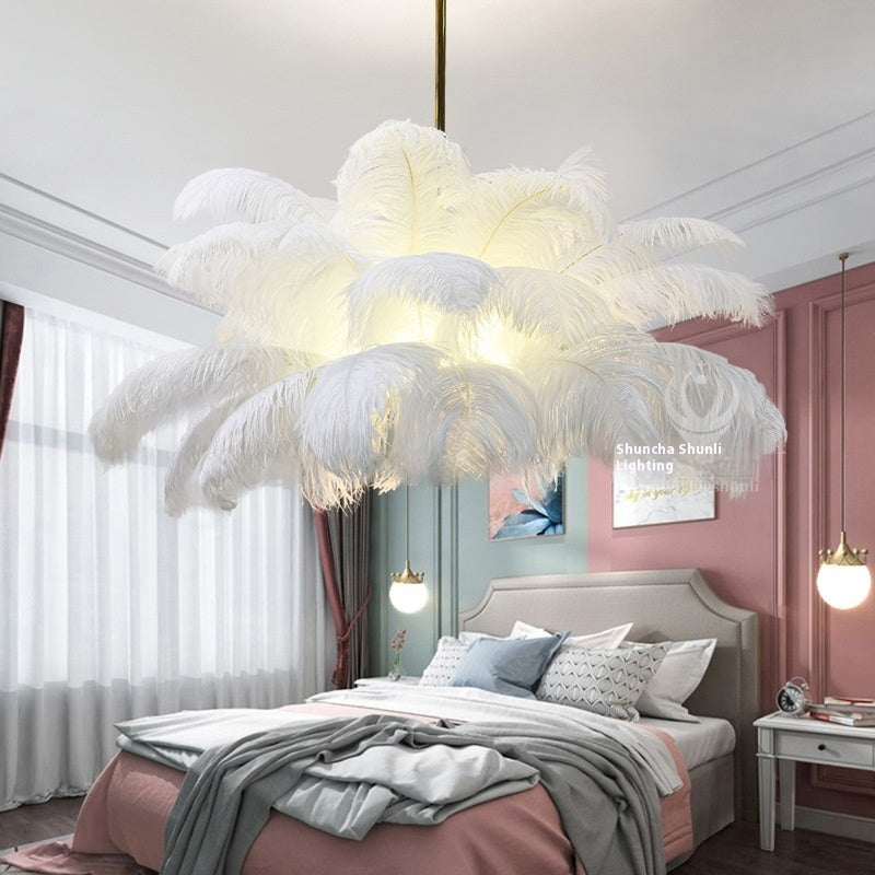 Modern Creative Feather Chandelier